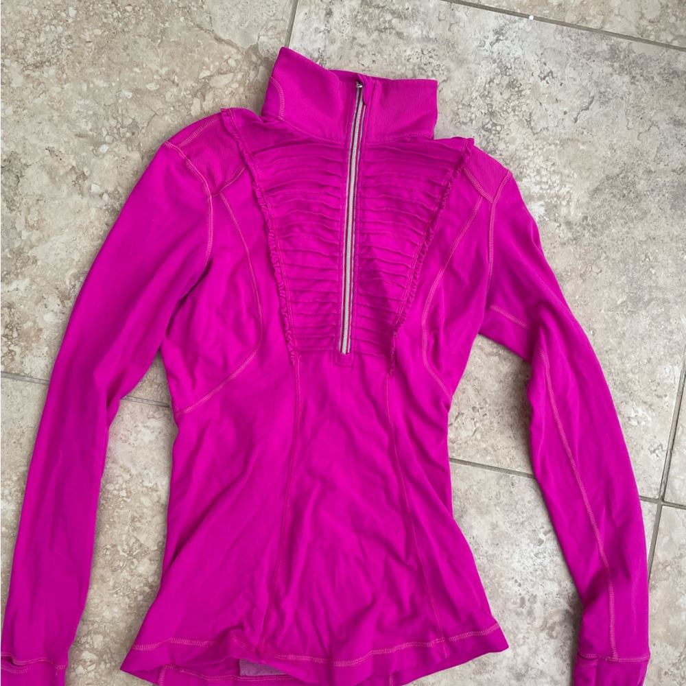 Lululemon half zip hot pink
